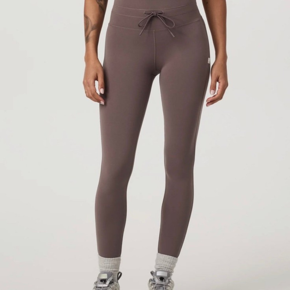 Women's High-Waisted Leggings - Brown